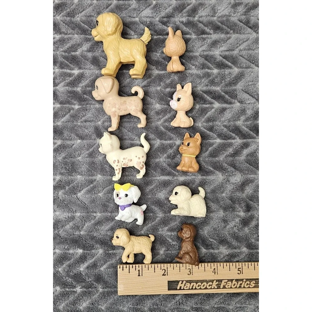 Barbie Doll Pets Mixed Figures Animals Dogs Cat‎ Lot of 10 Bundle